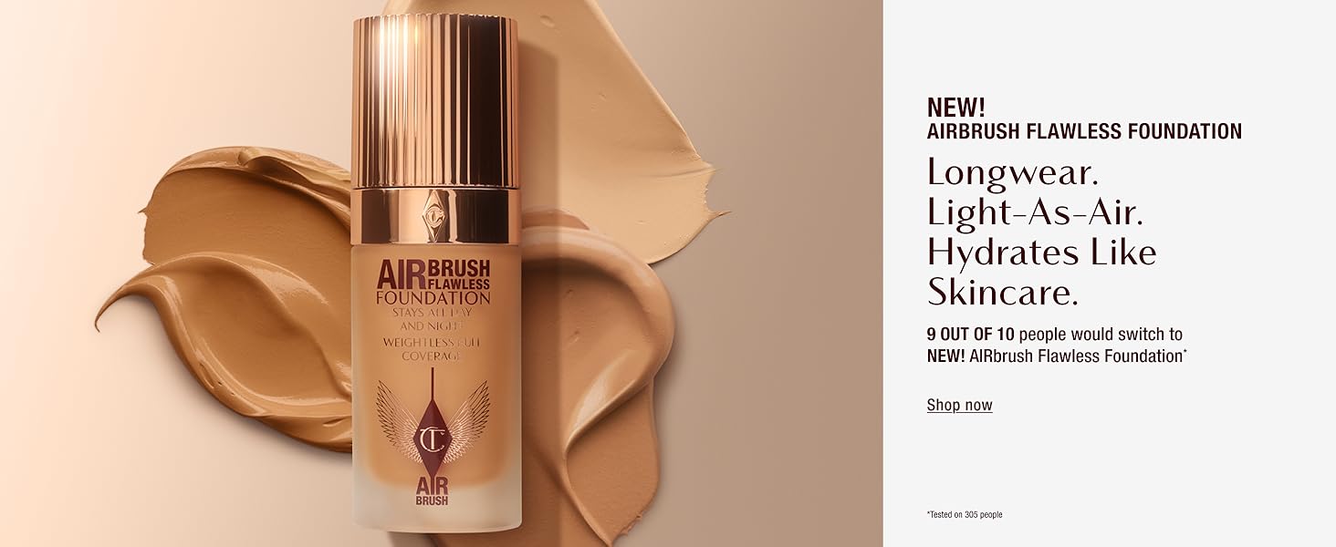 airbrush flawless foundation, light-as-air hydrates like skincare