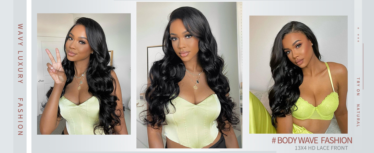 Glueless wigs human hair pre plucked Body Wave Lace Front Human Hair Wigs for Black Women