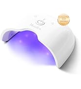 MelodySusie Cordless UV Nail Lamp with 2 Timers & Smart Sensor, The P-ART06G Rechargeable LED UV ...