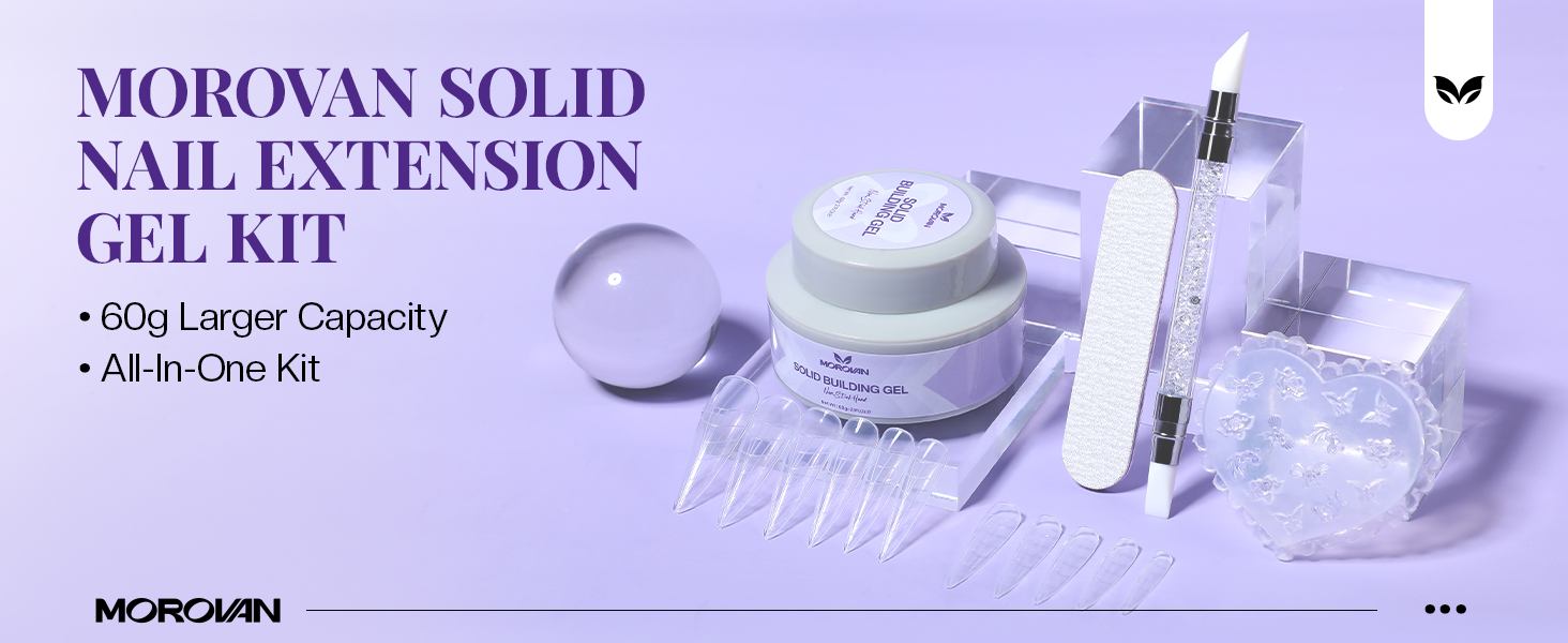 MOROVAN SOLID NAIL EXTENSION GEL KIT