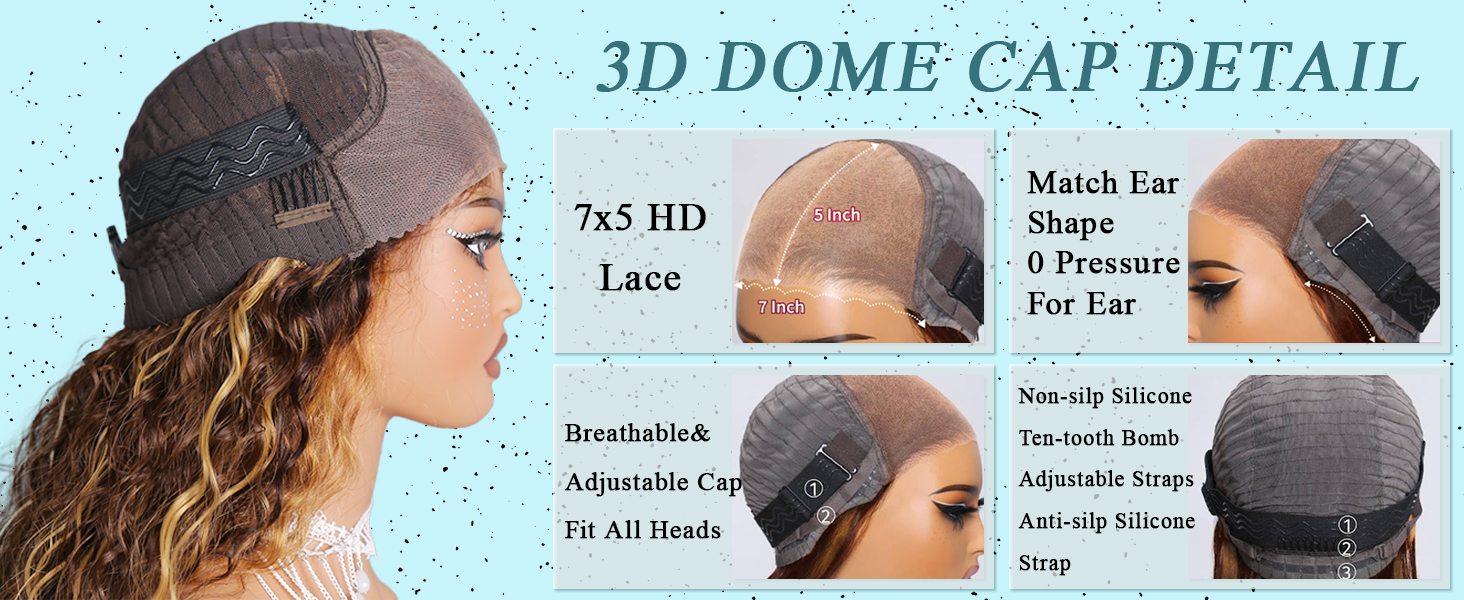 curly pre everything glueless wig human hair