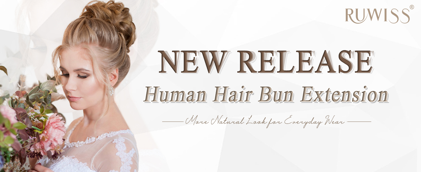 messy bun hair piece