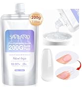 SAVILAND 200g Builder Nail Gel-Triple Efficacy (VE&VB5&Kerain) Super Hard Gel for Nails Large Cap...