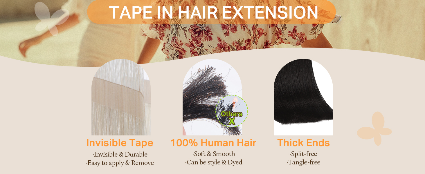 tape in hair