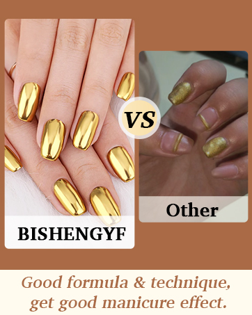 rose gold chrome nail powder