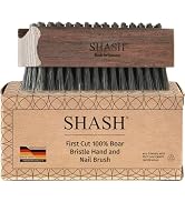 Since 1869 Hand Made In Germany Thermo Beech Wood Black Bristle Nail and Hand Brush