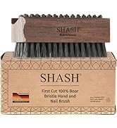 Since 1869 Hand Made In Germany Thermo Beech Wood Black Bristle Nail and Hand Brush