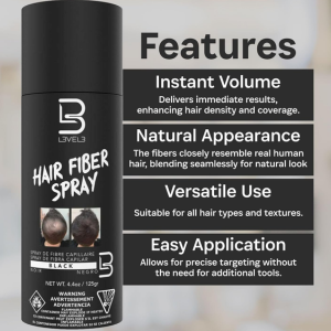 Black hair spray Hair fiber spray Hair thickening spray Hair texturizing spray Hair styling spray