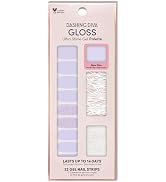 Dashing Diva Gloss Nail Strips - Gleam Queen | UV Free, Chip Resistant, Long Lasting Gel Nail Sti...
