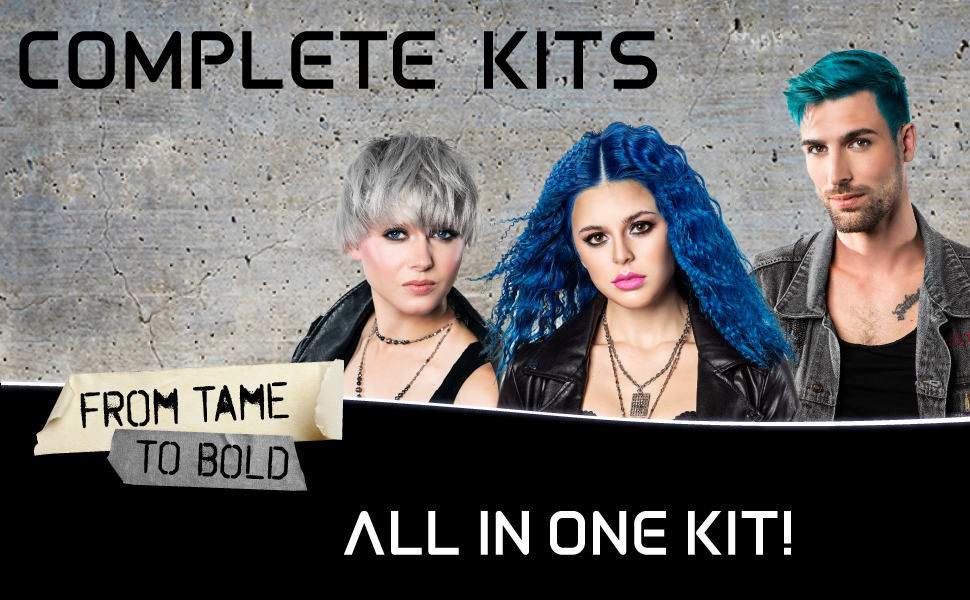 Splat Semi Permanent Original Complete Hair Dye Kit with Bleach