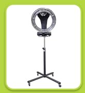 SalonPro Orbiting Halo Infrared Hair Color Processor & Dryer w/Rolling Base (Grey)