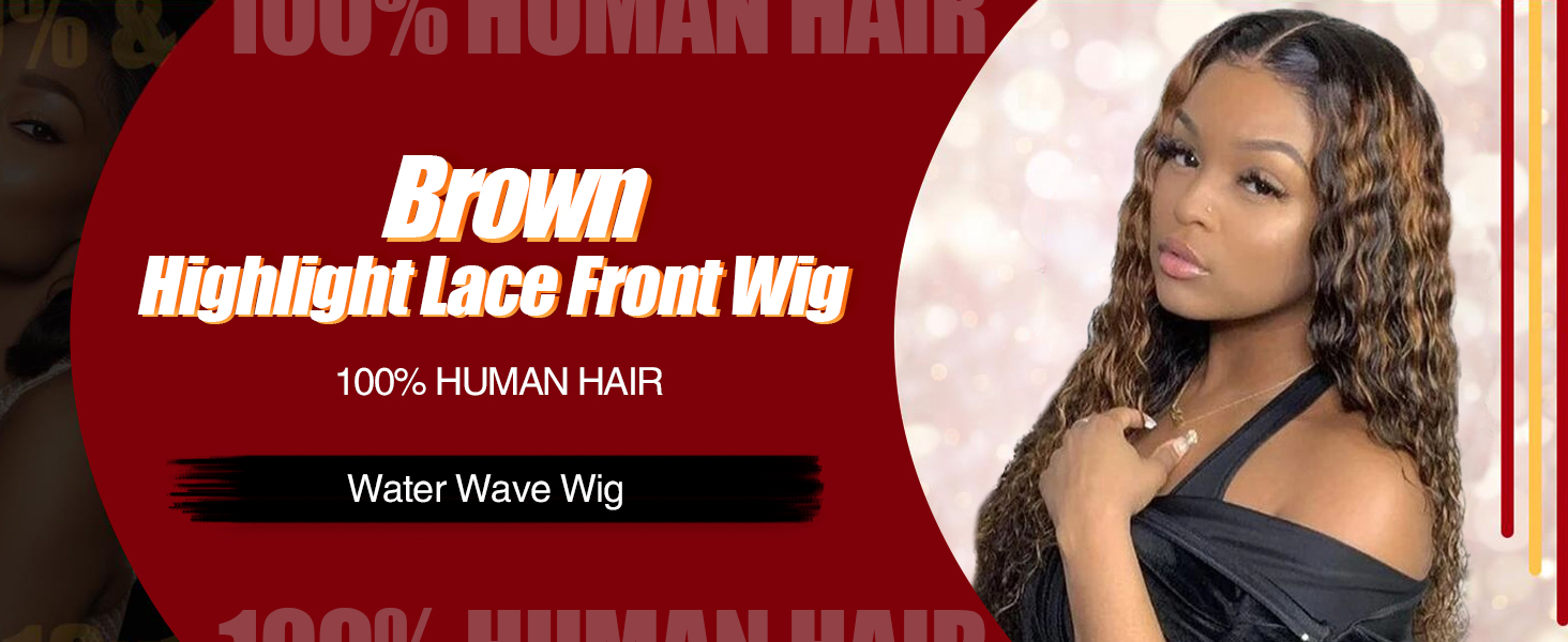 Highlight lace front wig