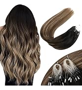 Sunny Micro Link Hair Extensions Human Hair Black Micro Bead Hair Extensions Human Hair Black Bal...