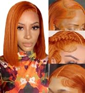Ginger Bob Wig Human Hair
