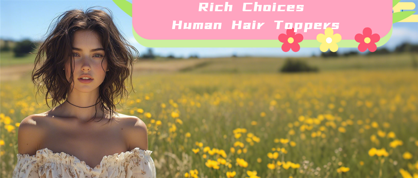 human hair topper