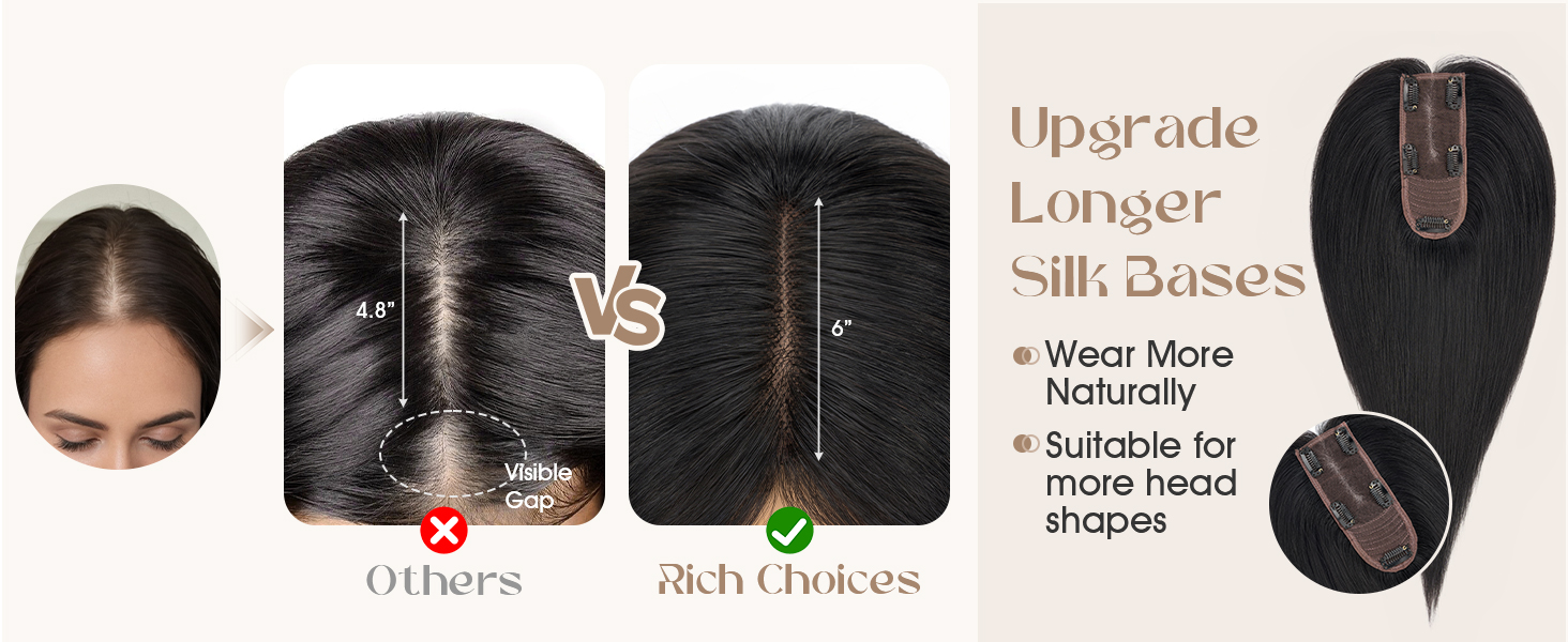 Human Hair Topper