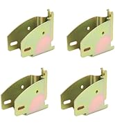 KIMISS 4PCS E Track Wood Beam End Socket, Fit with 2x4 2x6 Add Removable Etrack Load Lock Bar Hea...