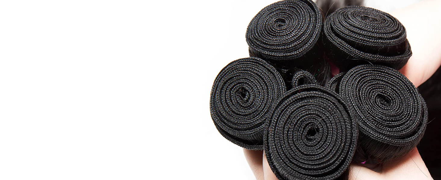 Double machine weft human hair bundles