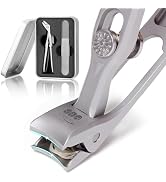 YTD Likomey Angled Head Wide Jaw Opening Nail Clippers,Long Handled Toenail Clippers for Thick Na...