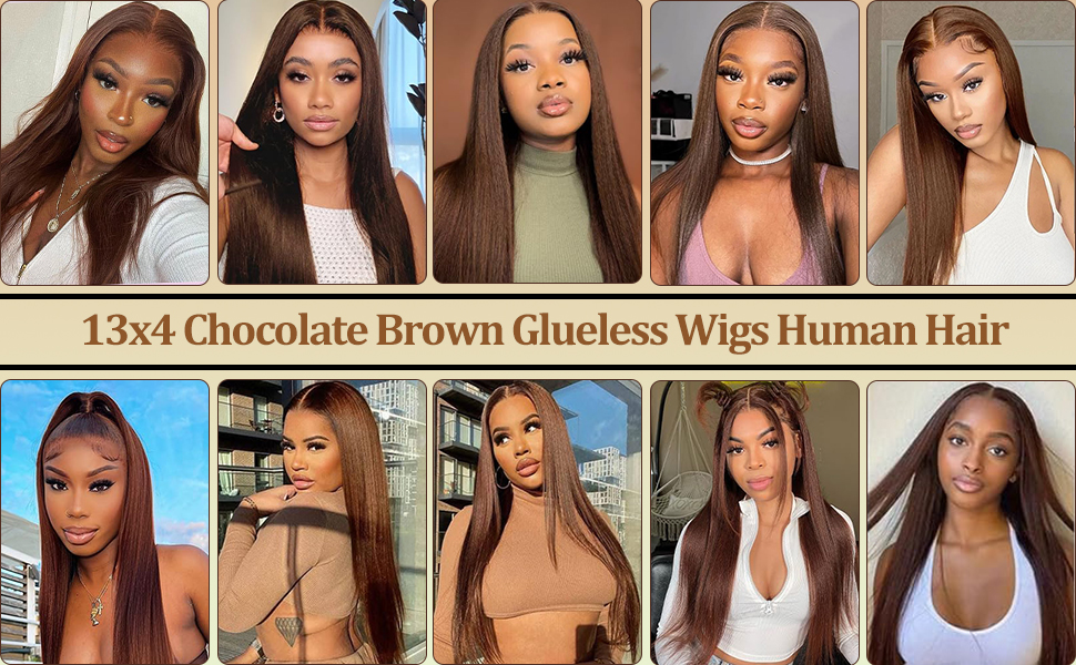 Wigs Human Hair Glueless Pre Plucked Pre Cut