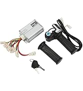 KIMISS 1000W Brushed Motor Speed Controller with Locking Throttle Grip & Battery Display, 36V Ele...
