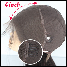 13*4 lace front wig human hair wigs structure-side view