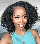 Kinky Curly Clip ins Human Hair 3C 4A Curly Clip in Hair Extensions for Black Women 8Pcs with 20C...