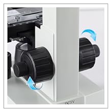 OMAX binocular biological compound microscope Variable LED intensity transmitted illumination