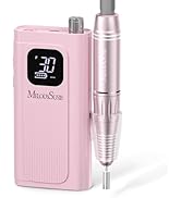 MelodySusie Professional Rechargeable Nail Drill 30000 RPM, Electric Nail File for Shaping, Remov...