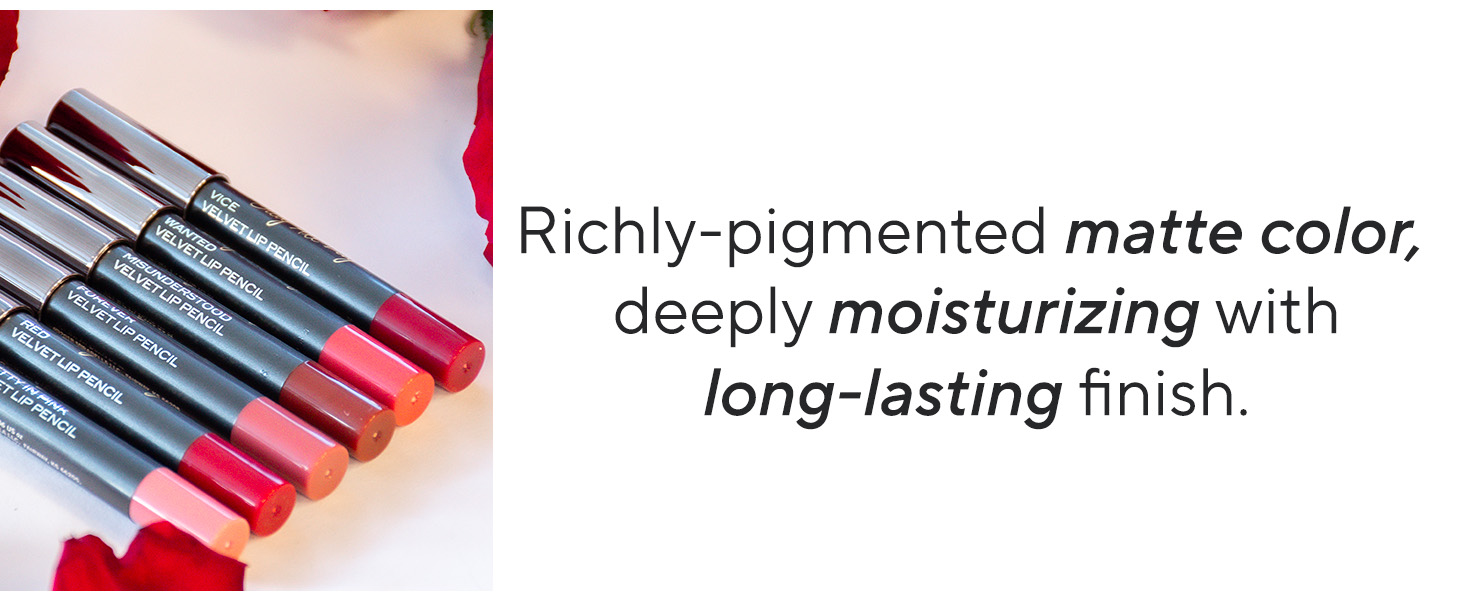 Mirabella Creamy non-sticky makeup lipstick retractable lip pencil jumbo red lipliner Bold lips