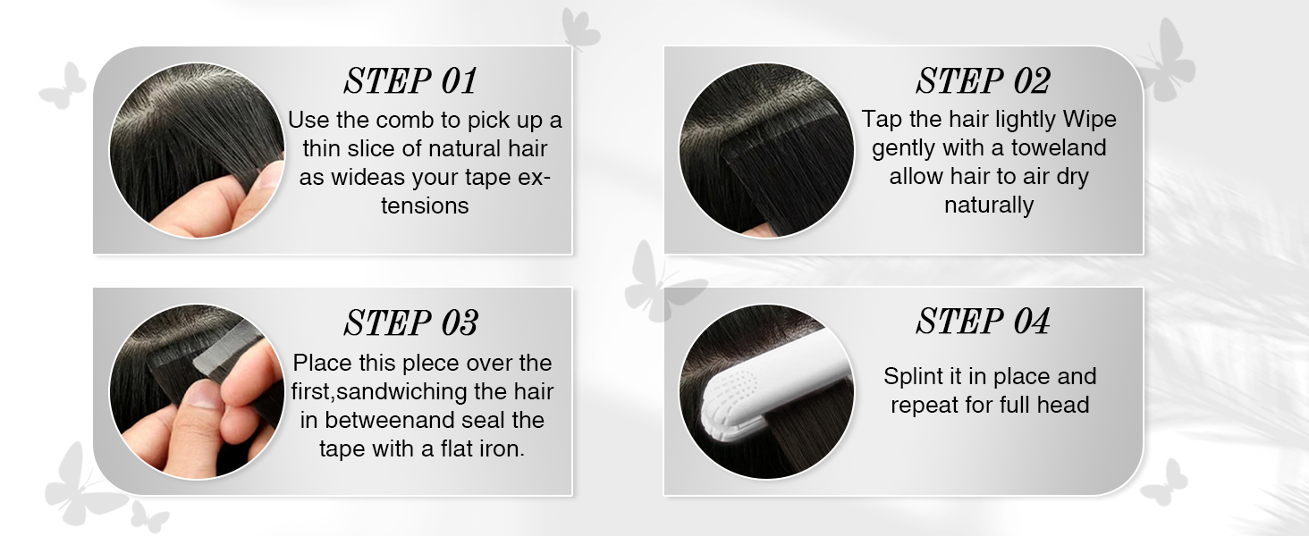 tape in hair extensions human hair