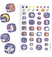 Halloween Nail Wraps for Kids Self Adhesive Nail Stickers Safe Healthy Nails Long Lasting Nail St...