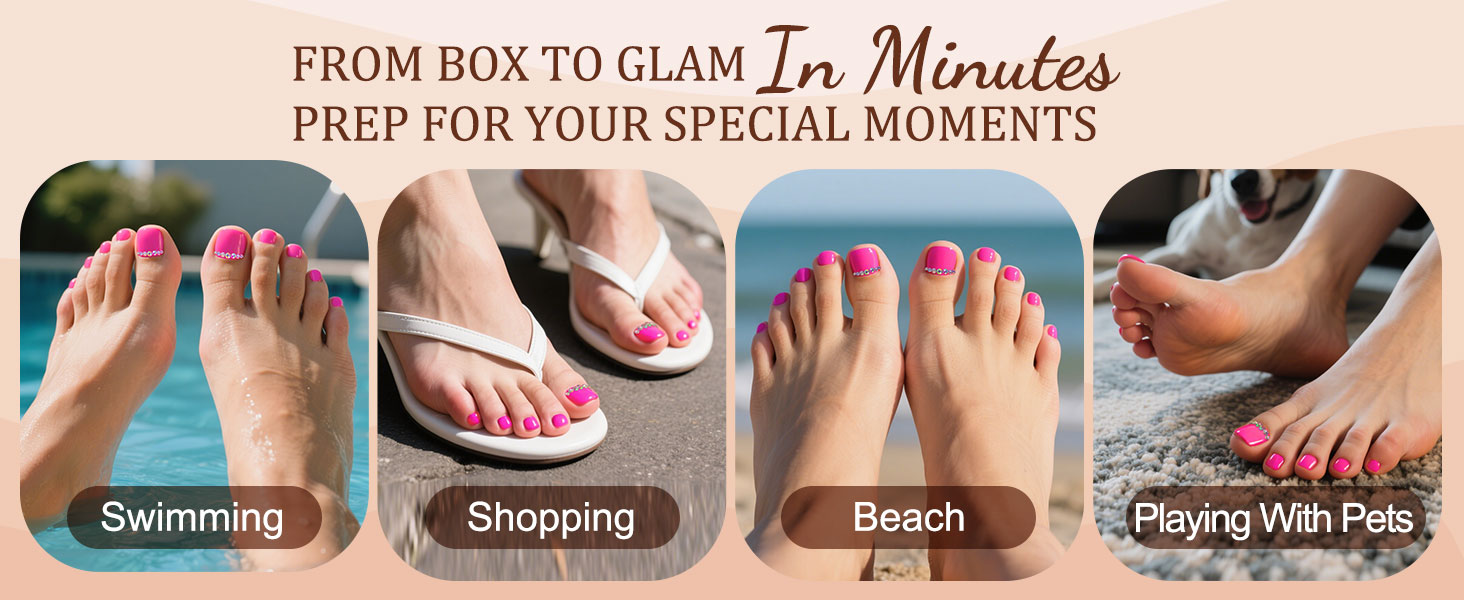 toe nails press on