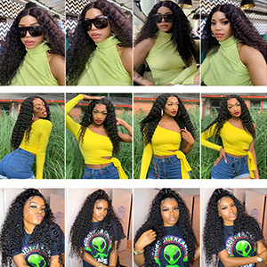 kinky curly bundles human hair