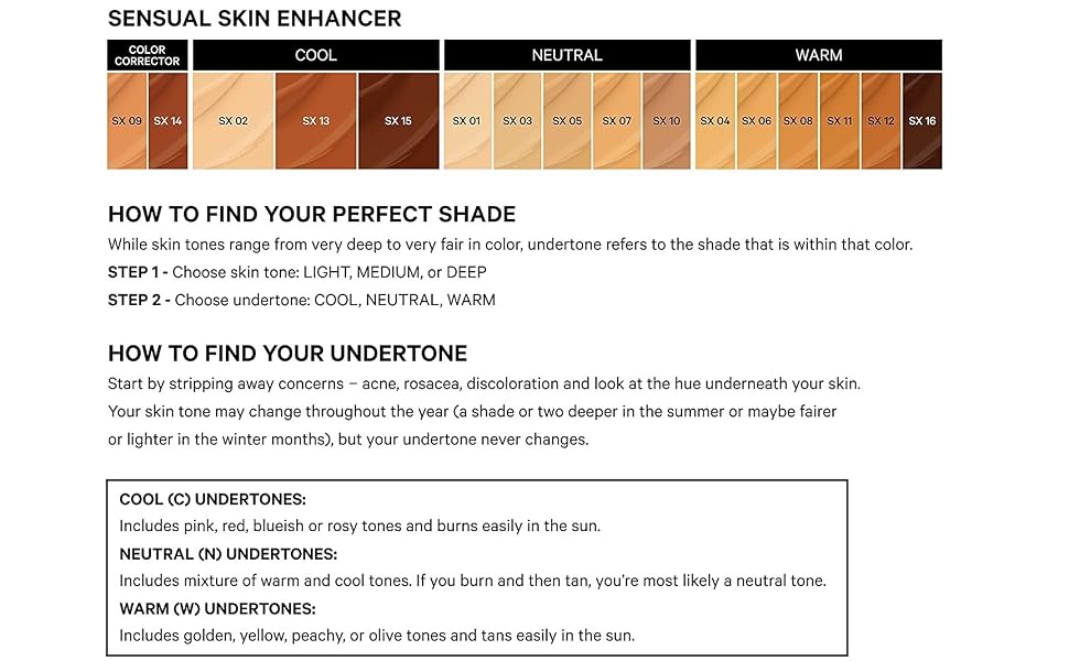 The Sensual Skin Enhancer SX Shade Finder