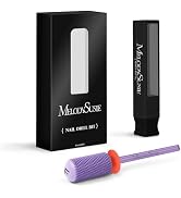 MelodySusie Safety Nail Drill Bits, 3/32'' Smooth Round Top Large Barrel Carbide Bits, Suitable f...