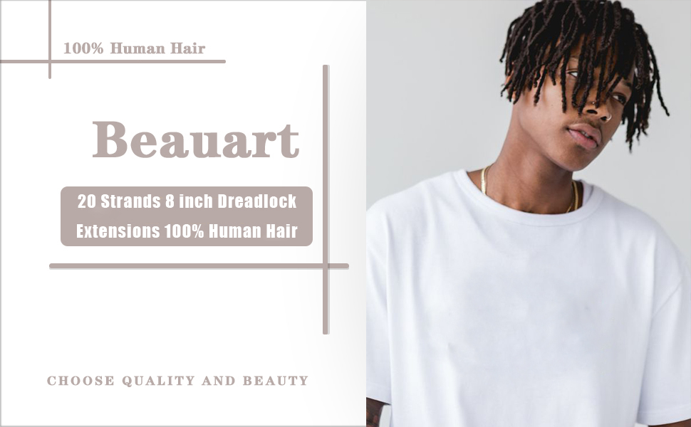 Human Hair Dreadlock Extensions