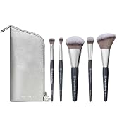 BK BEAUTY BRUSHES - ANGIE HOT & FLASHY Travel Brush Set with Pouch - Foundation Makeup Brushes - ...