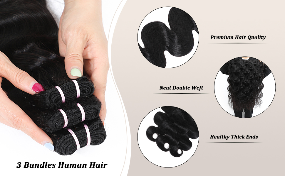 body wave bundles human hair