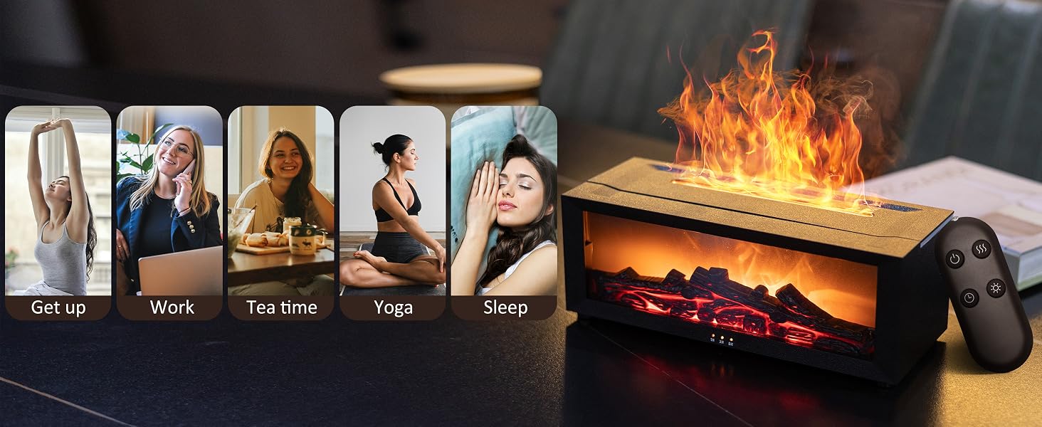 Fireplace humidifier