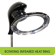 giratorio cabello portable hood wall use mounted silent lights ozone oil barber shampoo bowl brush