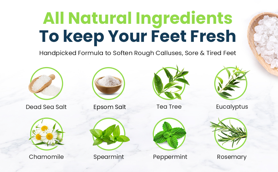 foot odor foot spa soak epsom salt foot soak feet care tea tree foot soak