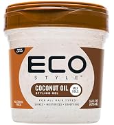 Ecoco Eco Style Gel - Coconut Oil - Adds Luster And Moisturizes Hair - Weightless Styling And Sup...