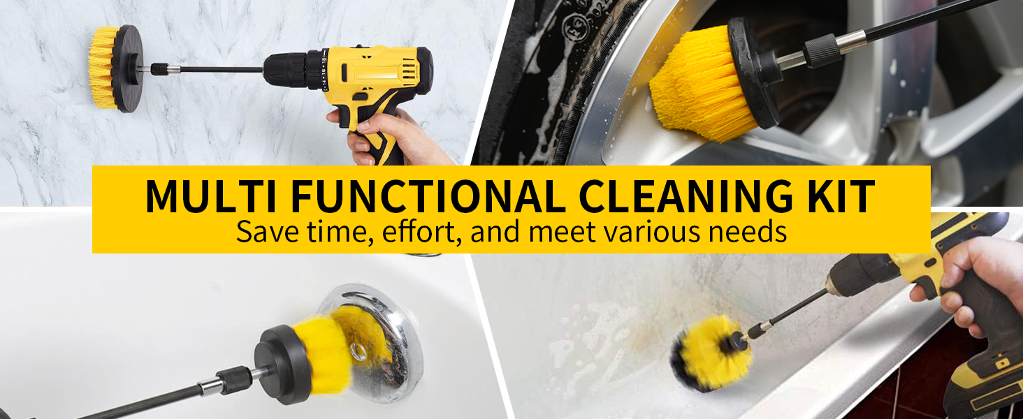 drill brush attachment set