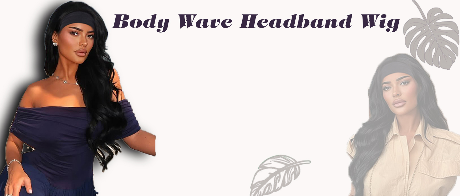 headband wig human hair wigs for black women body wave human hair wig