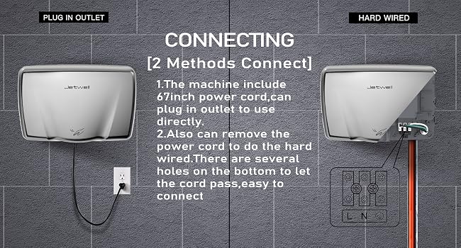 JW2803 compact size hand dryer
