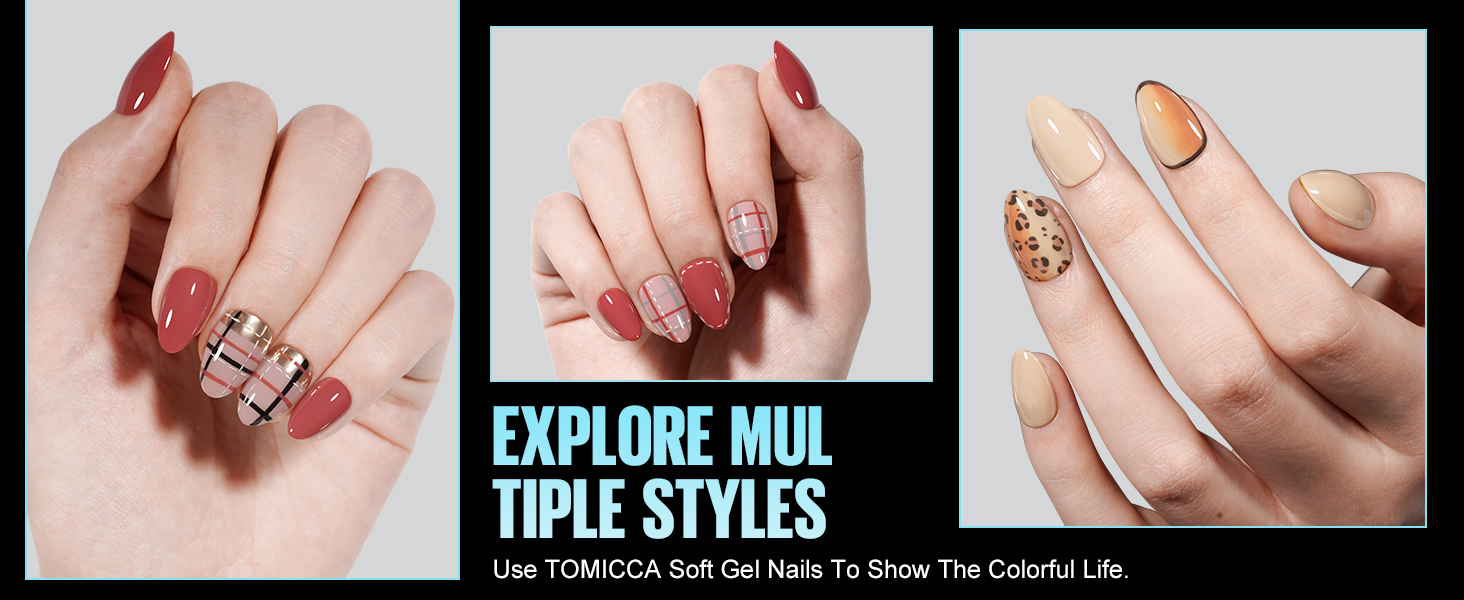 Half Matte Nail Tips