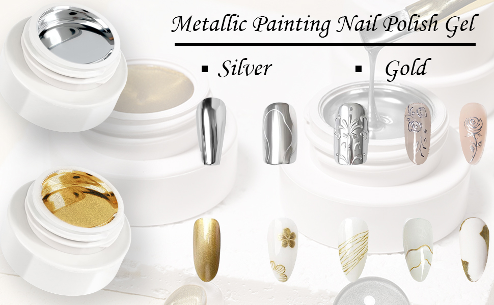 Metallic Painting Nail Polish Gel
