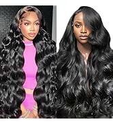 JTMMP 26 Inch 13x6 Lace Front Wigs Human Hair 200% Density Body Wave Lace Front Wigs Human Hair H...