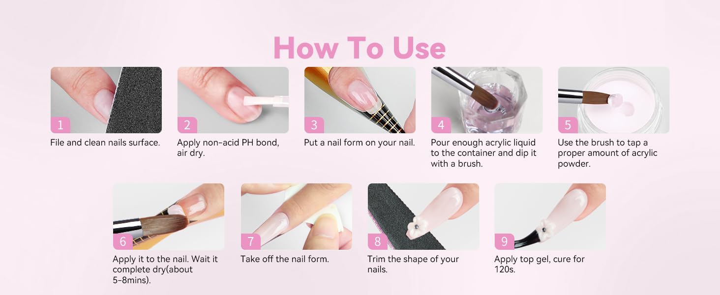nail acrylic powder